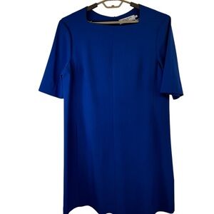 M.M.LaFleur Royal Blue Structured Shift Dress | Size 16 | Career Office Classic